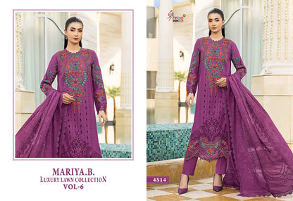 Mariya B Vol 6 Lawn Collection Shree Fabs Cotton Pakistani Salwar Suits Exporter India