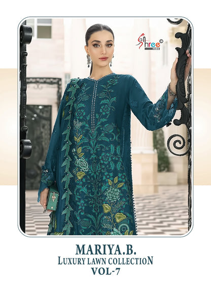 Mariya B Vol 7 Lawn Collection Shree Fabs Cotton Pakistani Salwar Suits Manufacturer India