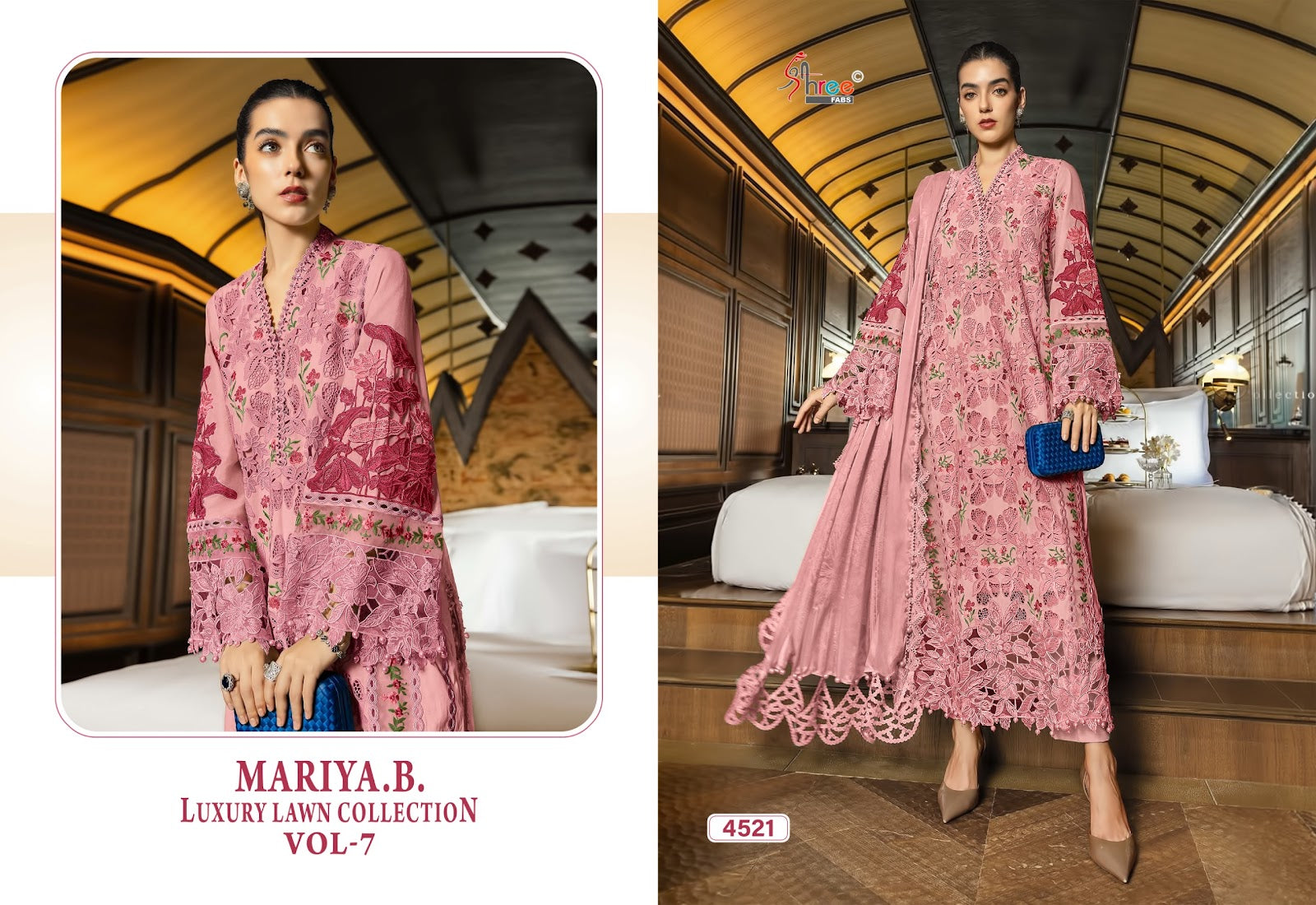 Mariya B Vol 7 Lawn Collection Shree Fabs Cotton Pakistani Salwar Suits Manufacturer India