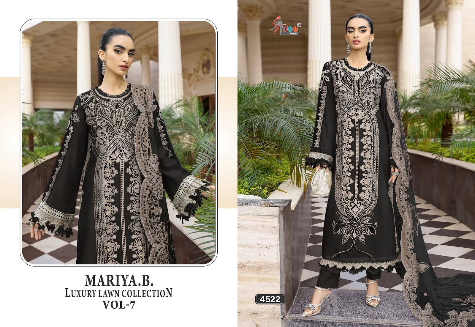 Mariya B Vol 7 Lawn Collection Shree Fabs Cotton Pakistani Salwar Suits Manufacturer India