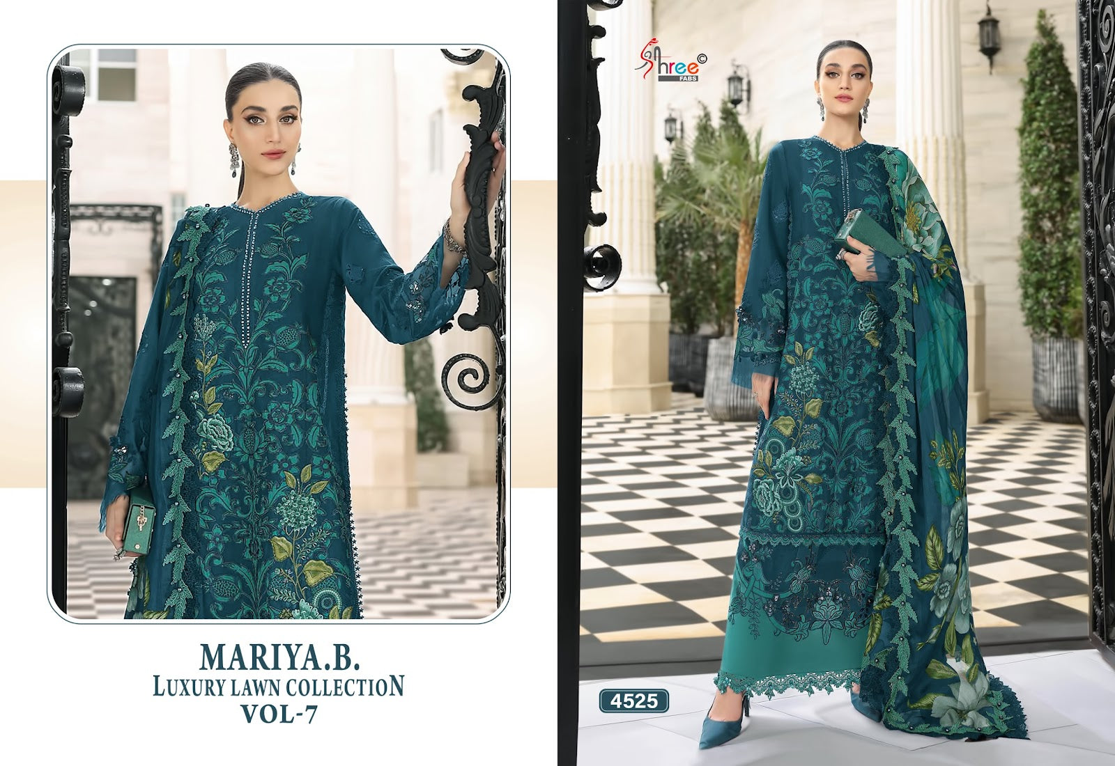 Mariya B Vol 7 Lawn Collection Shree Fabs Cotton Pakistani Salwar Suits Manufacturer India