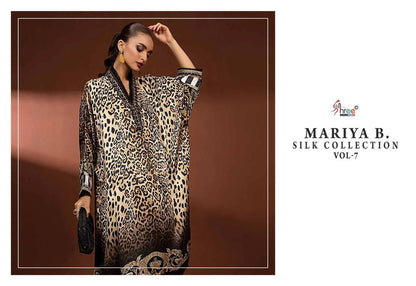 Mariya B Vol 7 Silk Collection Shree Fabs Japan Satin Pakistani Patch Work Suits Manufacturer Ahmedabad
