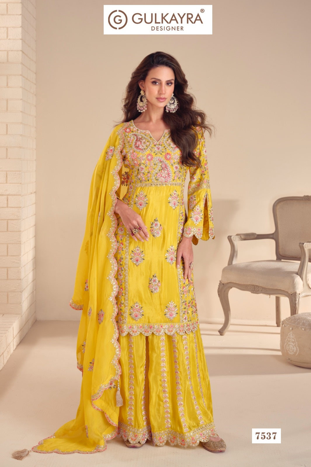 Mariya Gulkayra Designer Simar Readymade Plazzo Style Suits Supplier