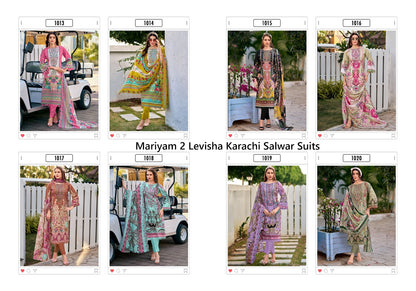 Mariyam 2 Levisha Cambric Lawn Karachi Salwar Suits Wholesaler