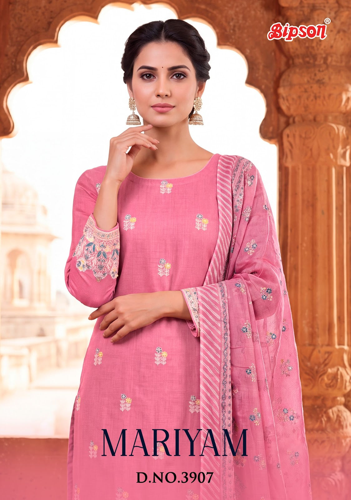 Mariyam 3907-3912 Bipson Prints Muslin Cotton Pant Style Suits Manufacturer