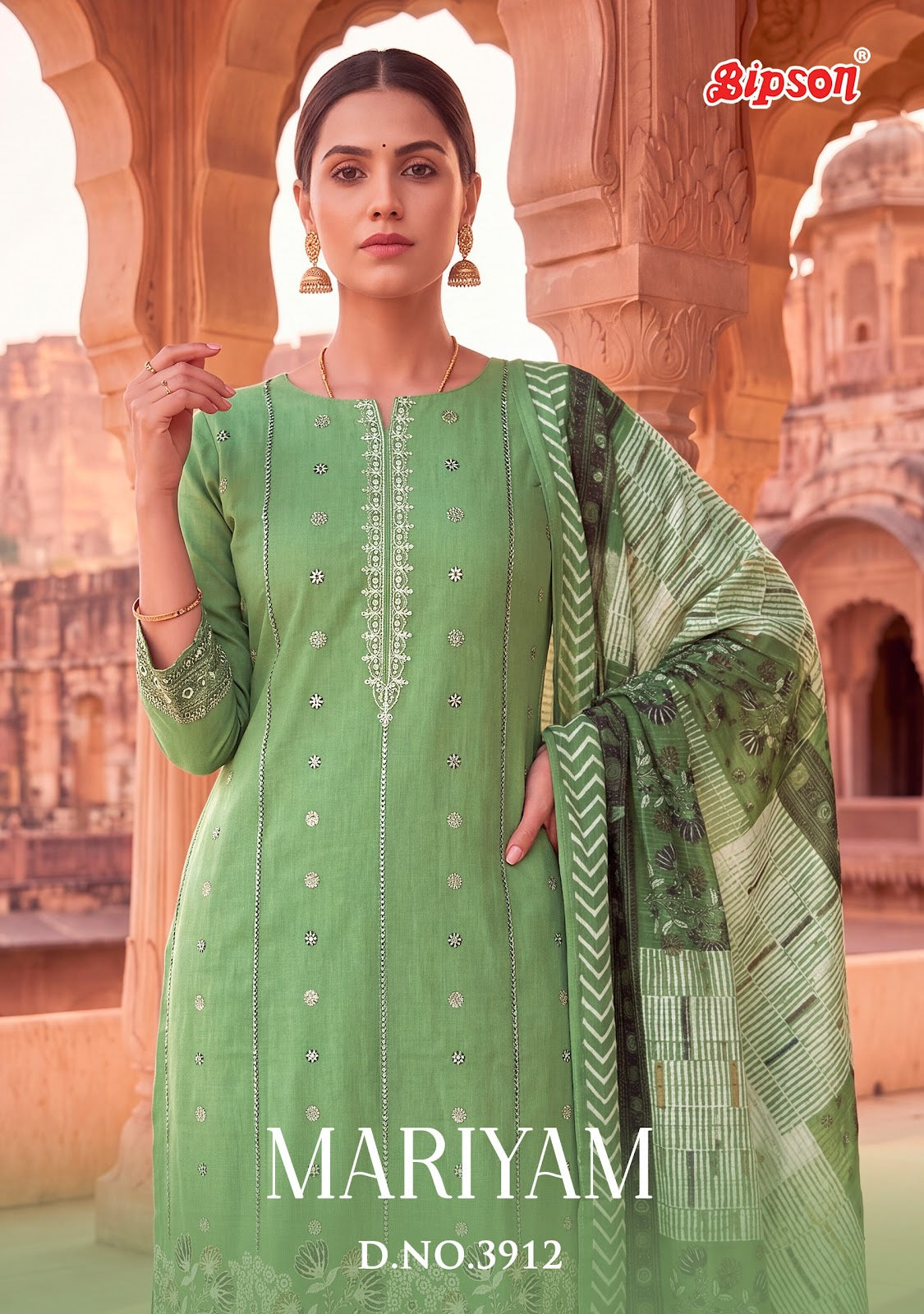 Mariyam 3907-3912 Bipson Prints Muslin Cotton Pant Style Suits Manufacturer