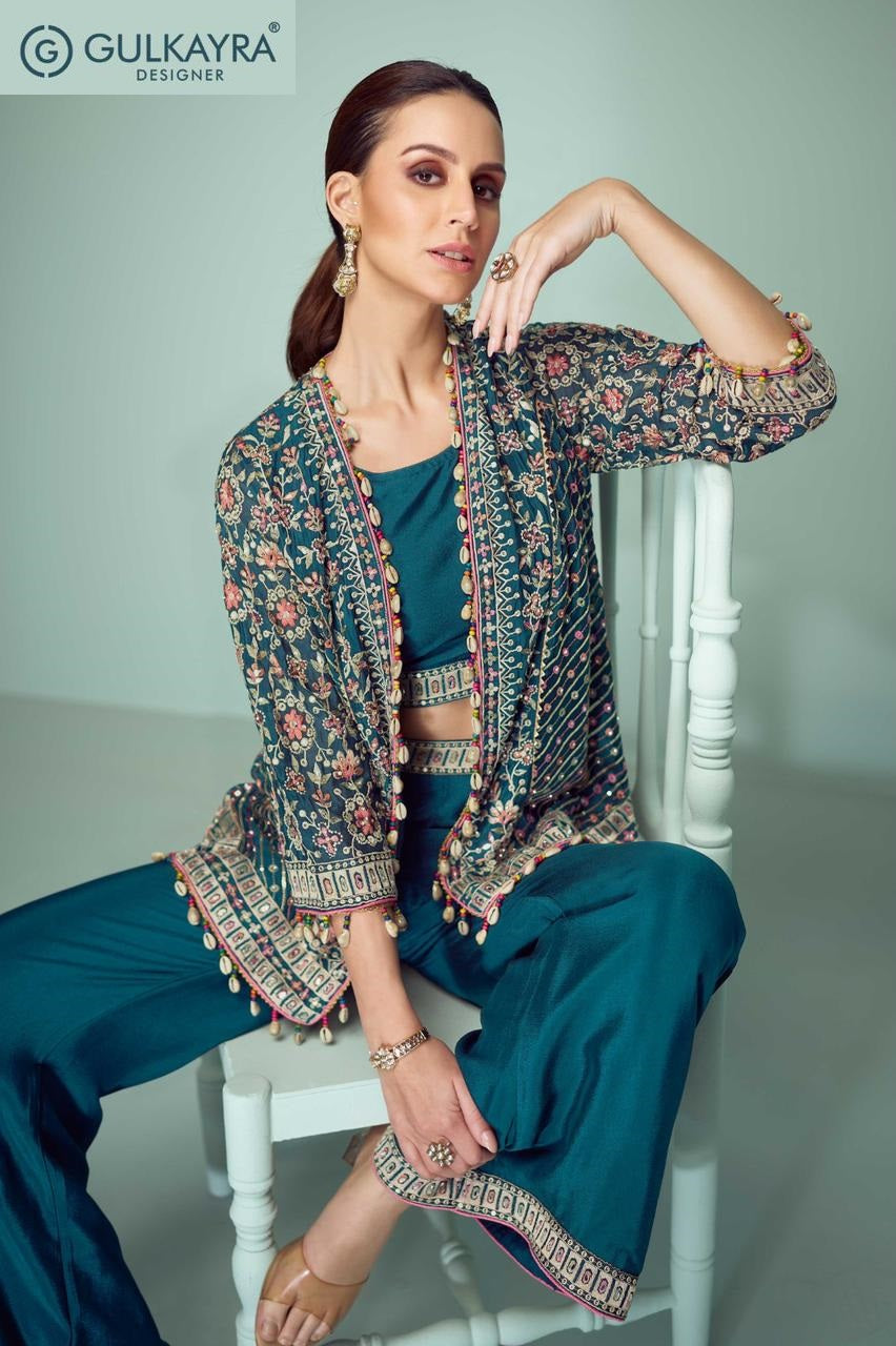 Mariyam Gulkayra Designer Chinon Indo Western Pair Wholesale