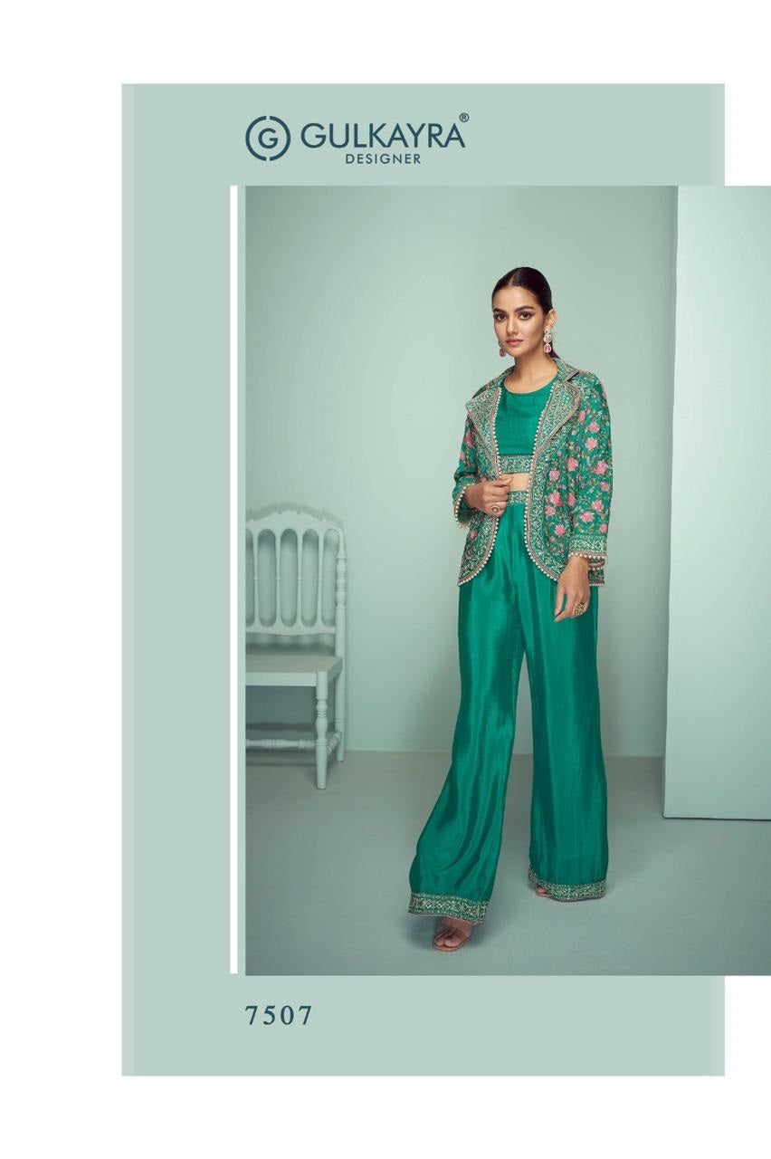 Mariyam Gulkayra Designer Chinon Indo Western Pair Wholesale