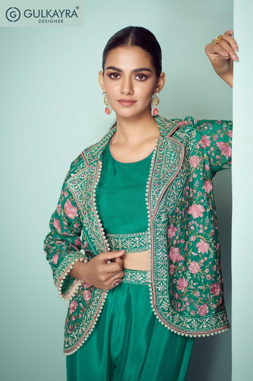 Mariyam Gulkayra Designer Chinon Indo Western Pair Wholesale