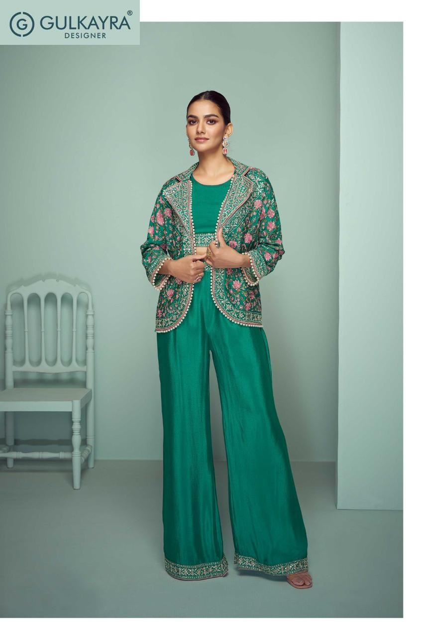 Mariyam Gulkayra Designer Chinon Indo Western Pair Wholesale