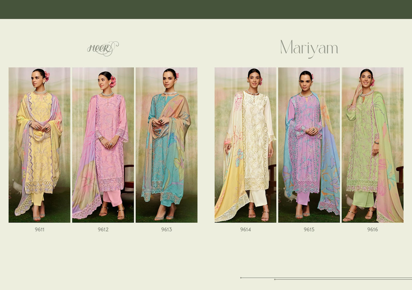 Mariyam Heer Pure Muslin Pakistani Salwar Suits Supplier Gujarat