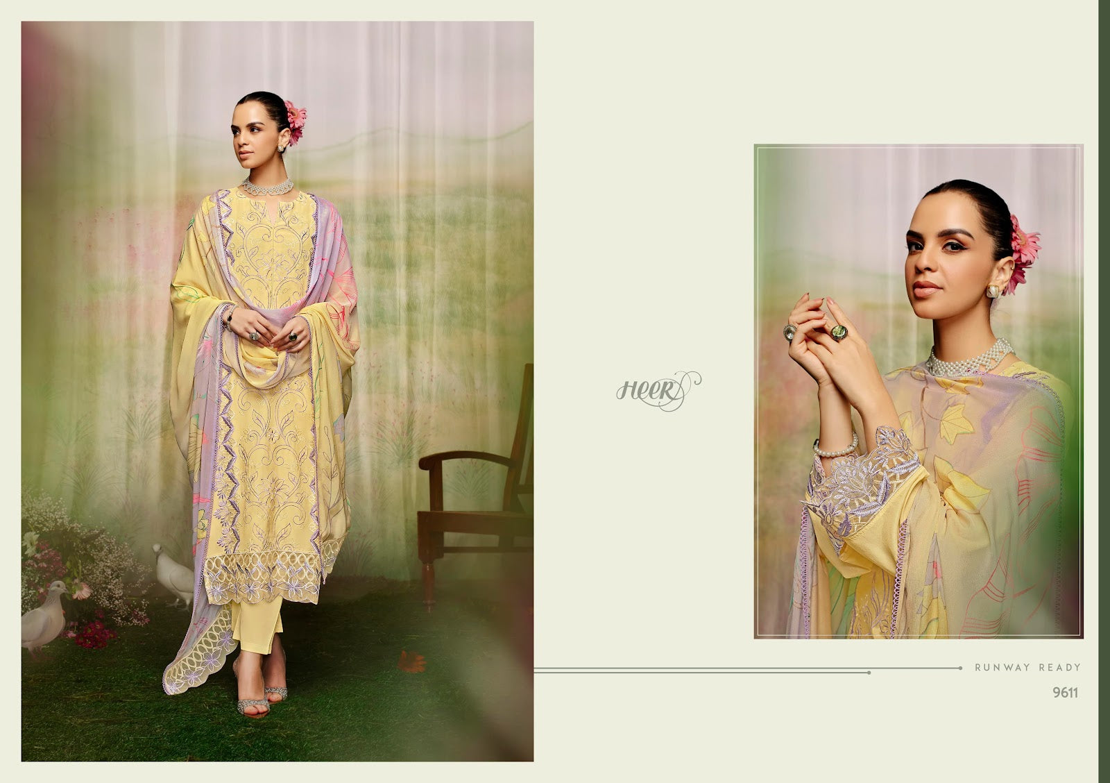 Mariyam Heer Pure Muslin Pakistani Salwar Suits Supplier Gujarat