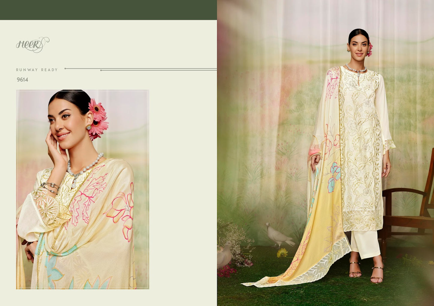 Mariyam Heer Pure Muslin Pakistani Salwar Suits Supplier Gujarat