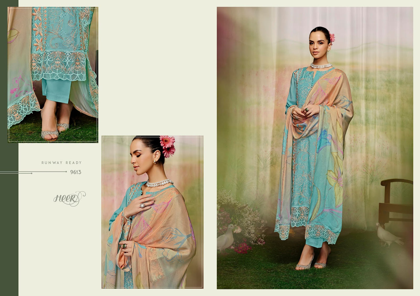Mariyam Heer Pure Muslin Pakistani Salwar Suits Supplier Gujarat