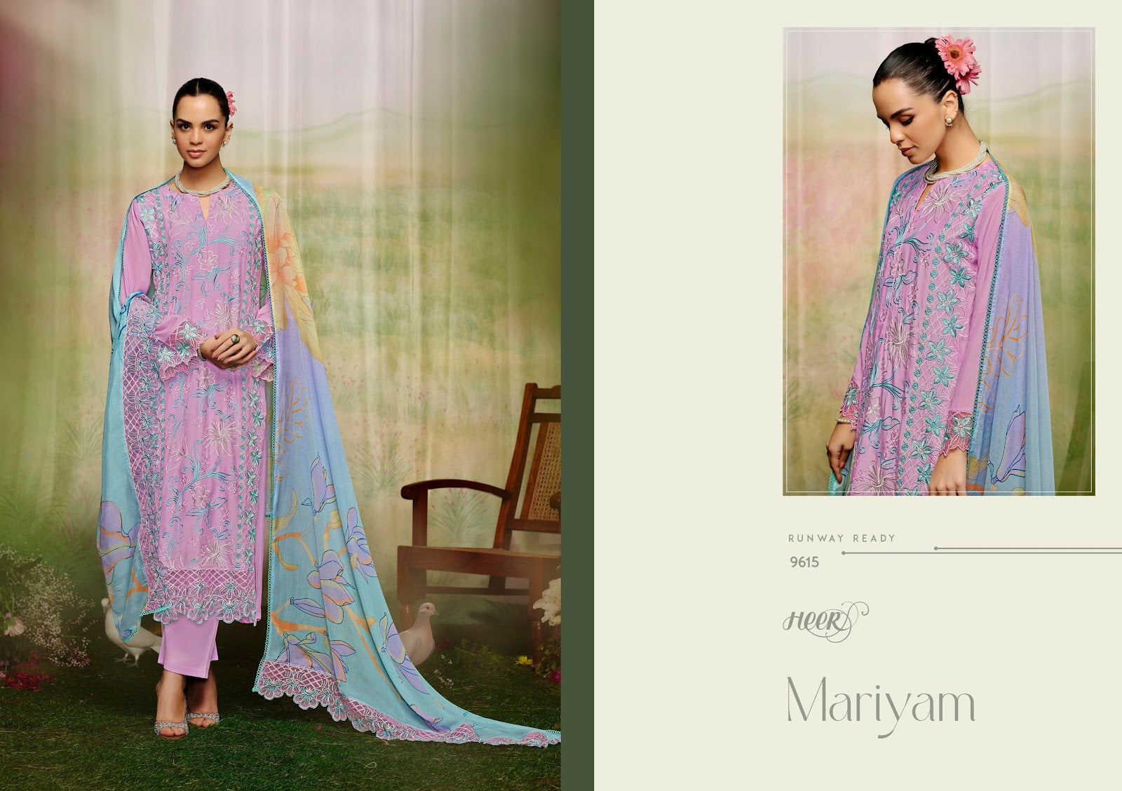 Mariyam Heer Pure Muslin Pakistani Salwar Suits Supplier Gujarat