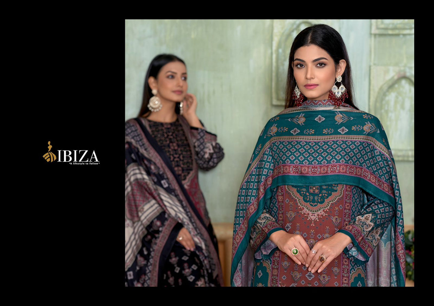 Mariyam Ibiza Viscose Pashmina Suits Wholesale Rate