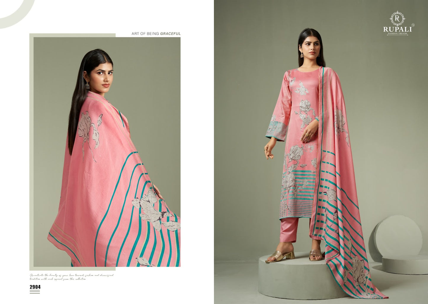 Mariyam Rupali Jaam Satin Pant Style Suits Manufacturer Ahmedabad