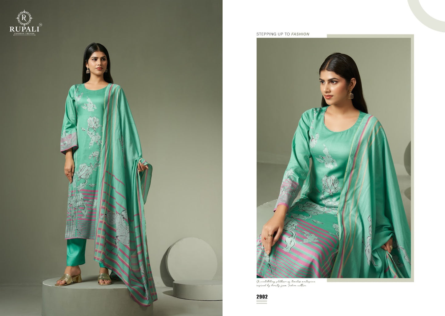Mariyam Rupali Jaam Satin Pant Style Suits Manufacturer Ahmedabad