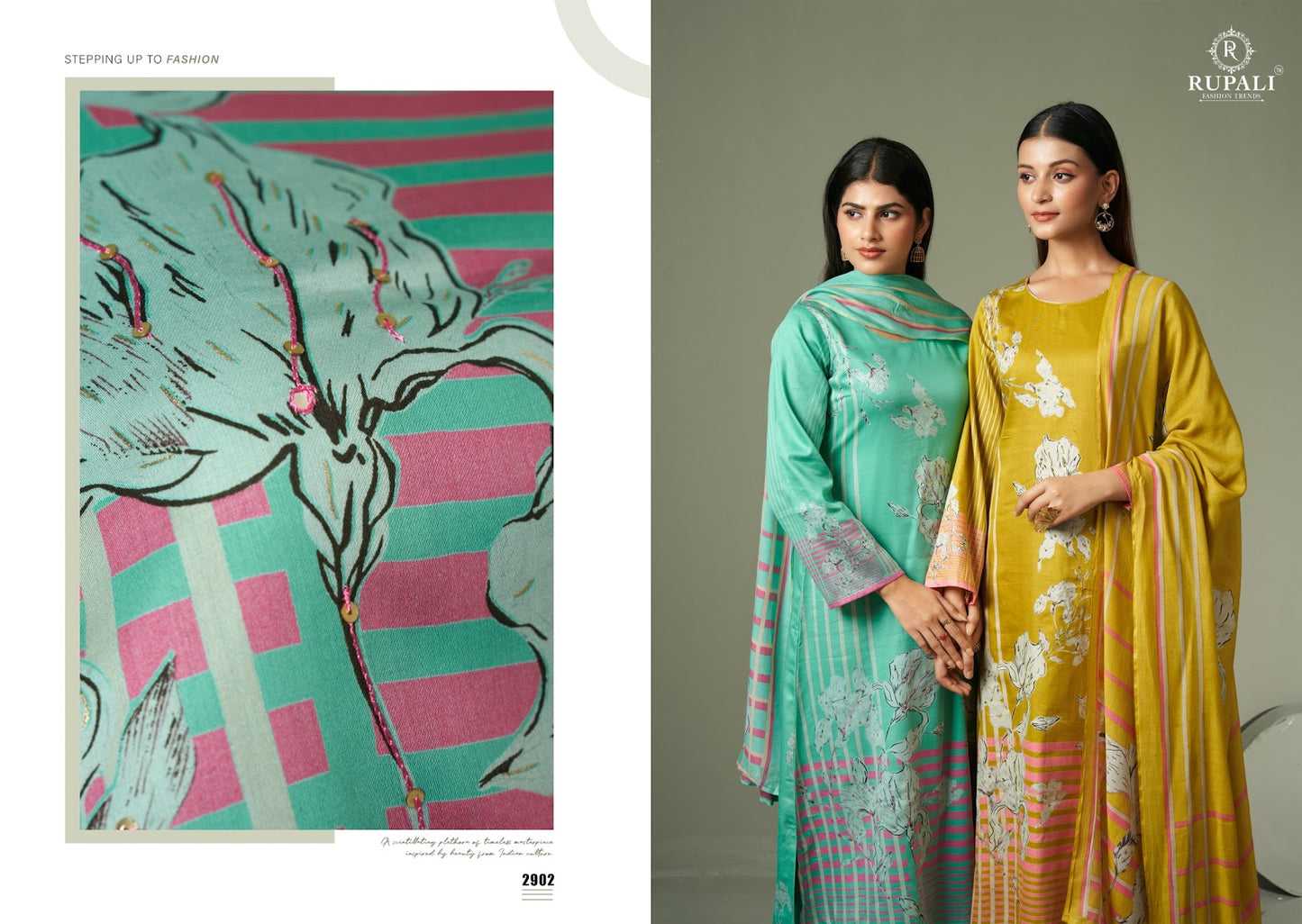 Mariyam Rupali Jaam Satin Pant Style Suits Manufacturer Ahmedabad