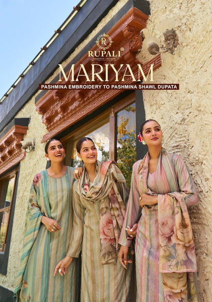 Mariyam Rupali Viscose Pashmina Suits Exporter Gujarat