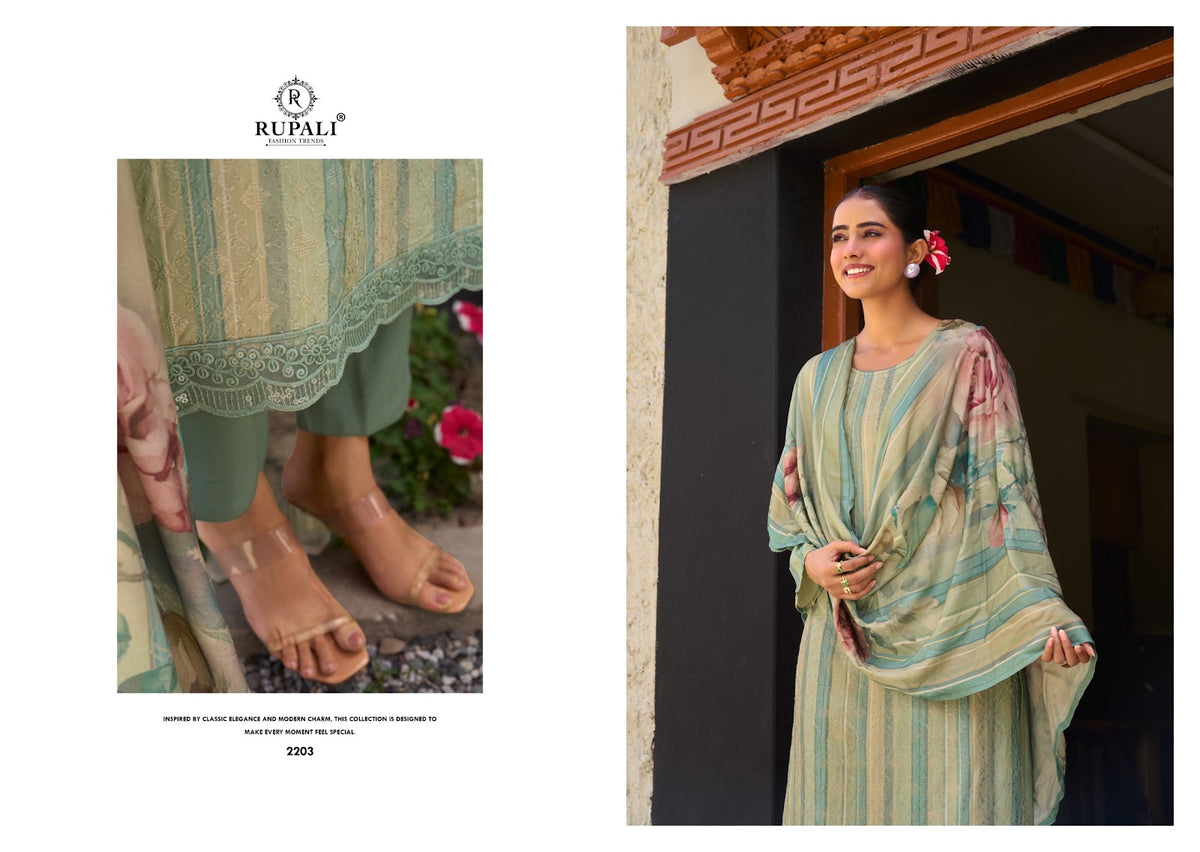 Mariyam Rupali Viscose Pashmina Suits Exporter Gujarat