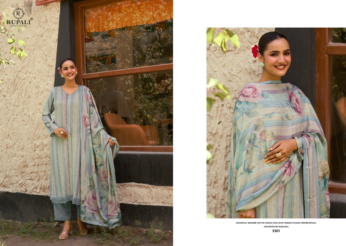 Mariyam Rupali Viscose Pashmina Suits Exporter Gujarat