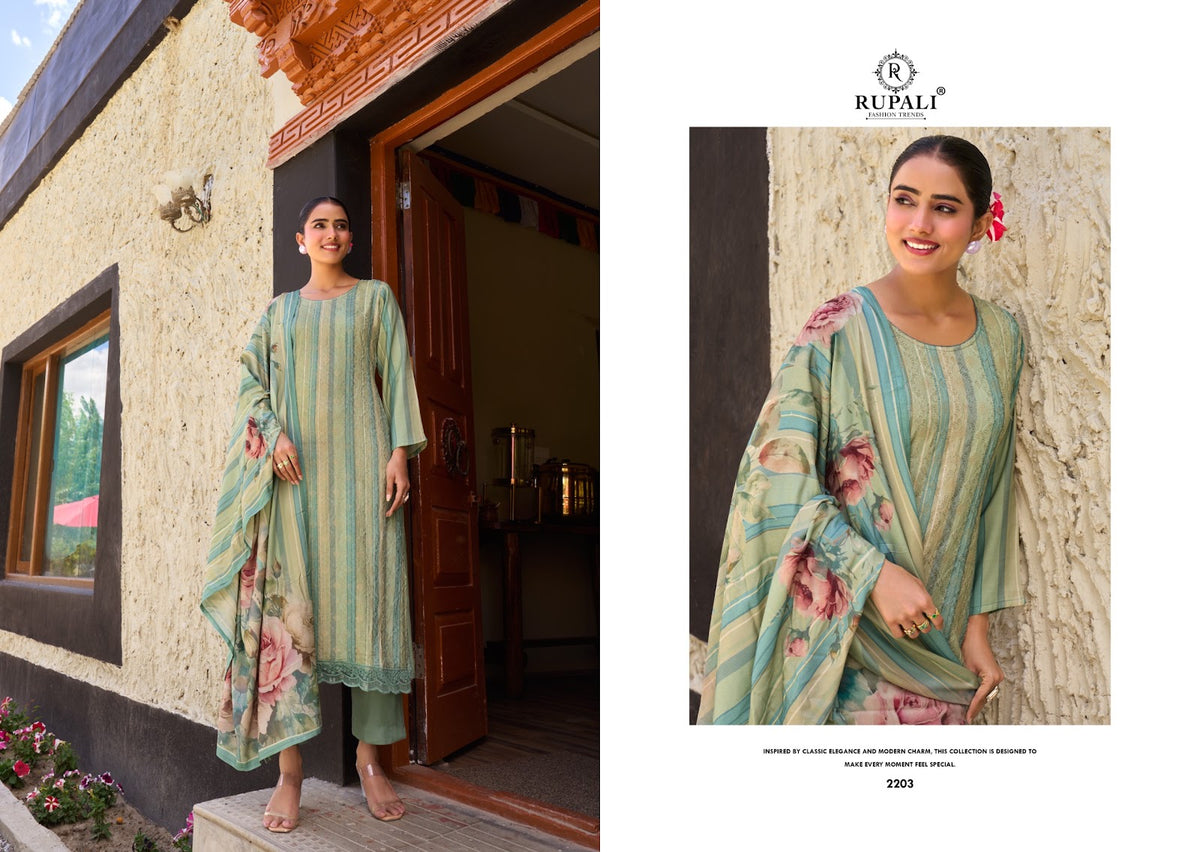 Mariyam Rupali Viscose Pashmina Suits Exporter Gujarat