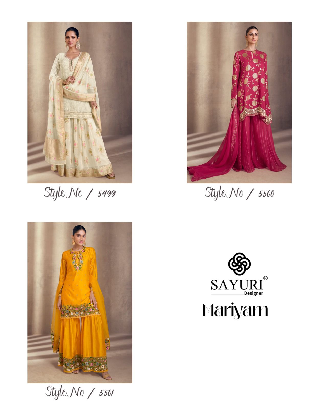 Mariyam Sayuri Readymade Suits Wholesale