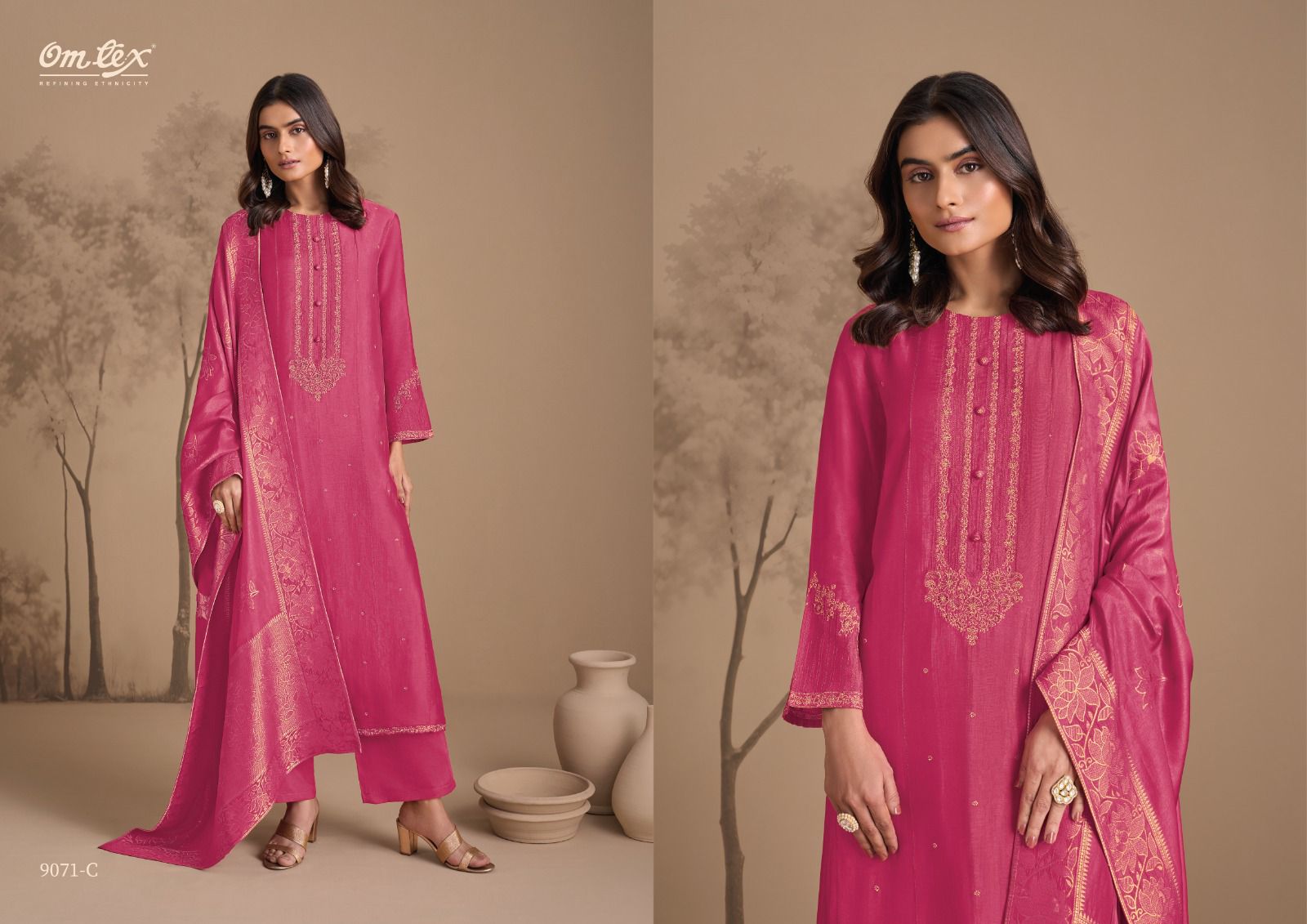 Marlene Omtex Silk Pant Style Suits Wholesale Price