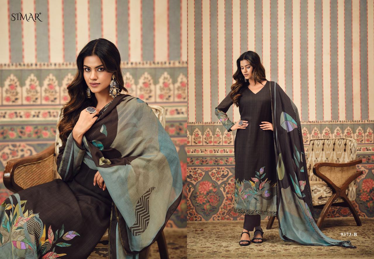 Maroofa 9373 Simar Glossy Pant Style Suits Supplier India