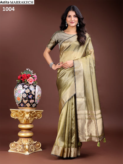 Marrakech 1001-1006 Astita Organza Sarees Exporter Ahmedabad