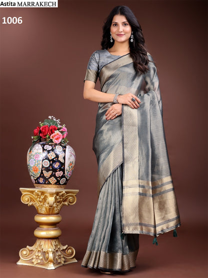 Marrakech 1001-1006 Astita Organza Sarees Exporter Ahmedabad