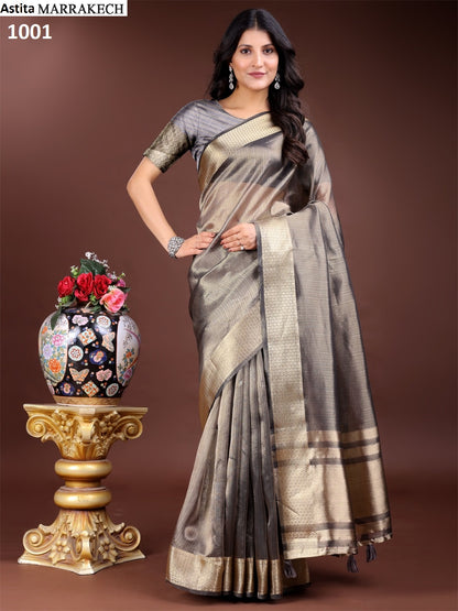 Marrakech 1001-1006 Astita Organza Sarees Exporter Ahmedabad