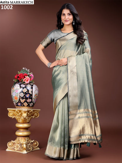 Marrakech 1001-1006 Astita Organza Sarees Exporter Ahmedabad