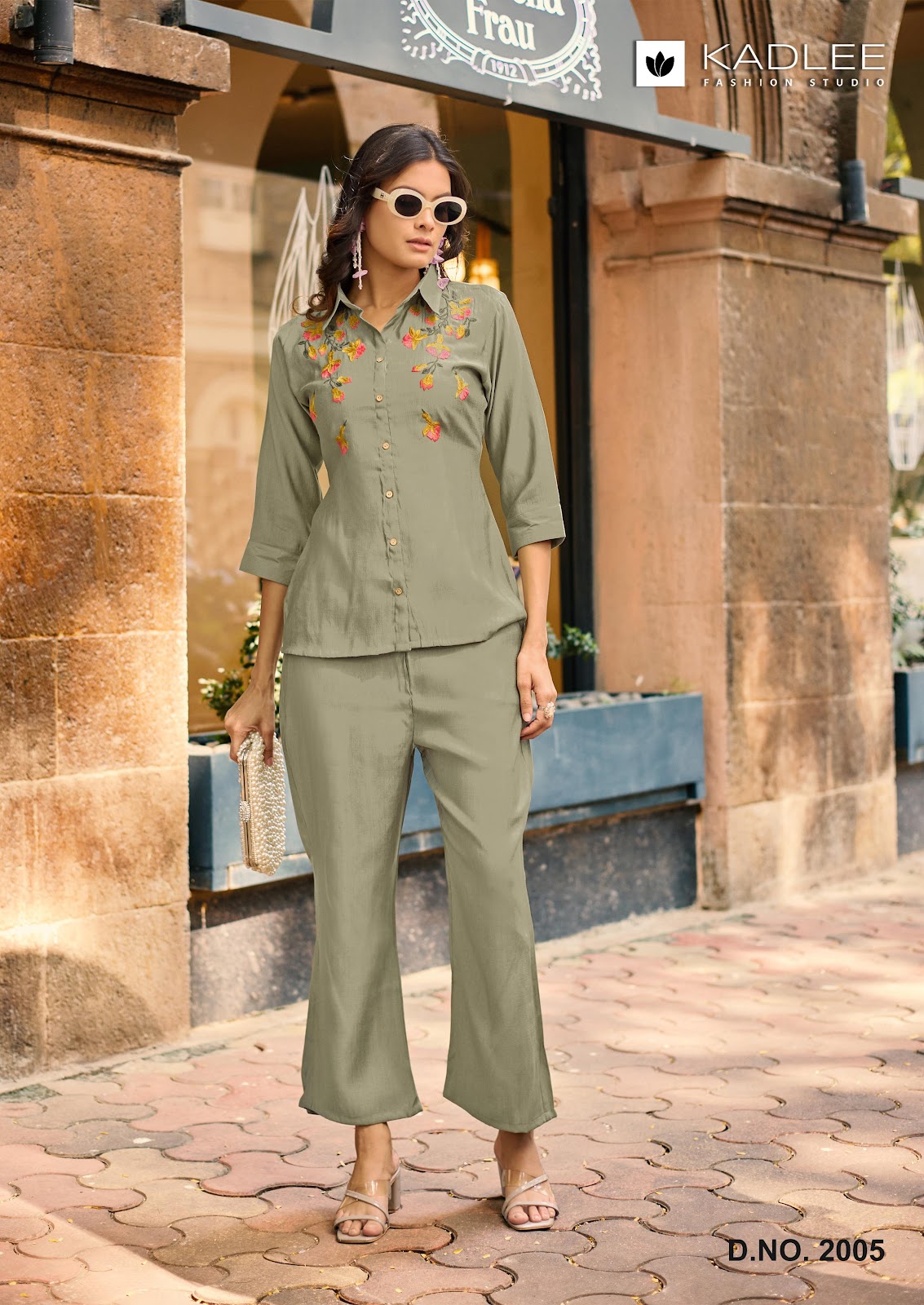 Martina Kadlee Viscose Weaving Co Ord Set Supplier Ahmedabad