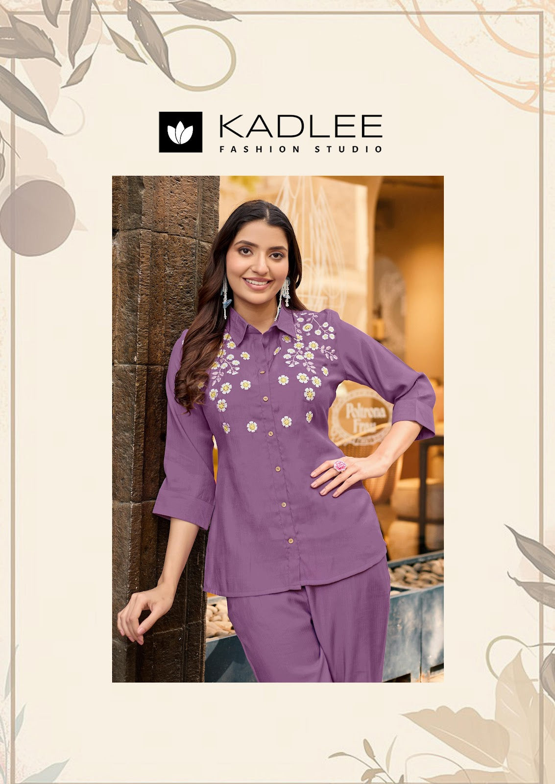 Martina Kadlee Viscose Weaving Co Ord Set Supplier Ahmedabad