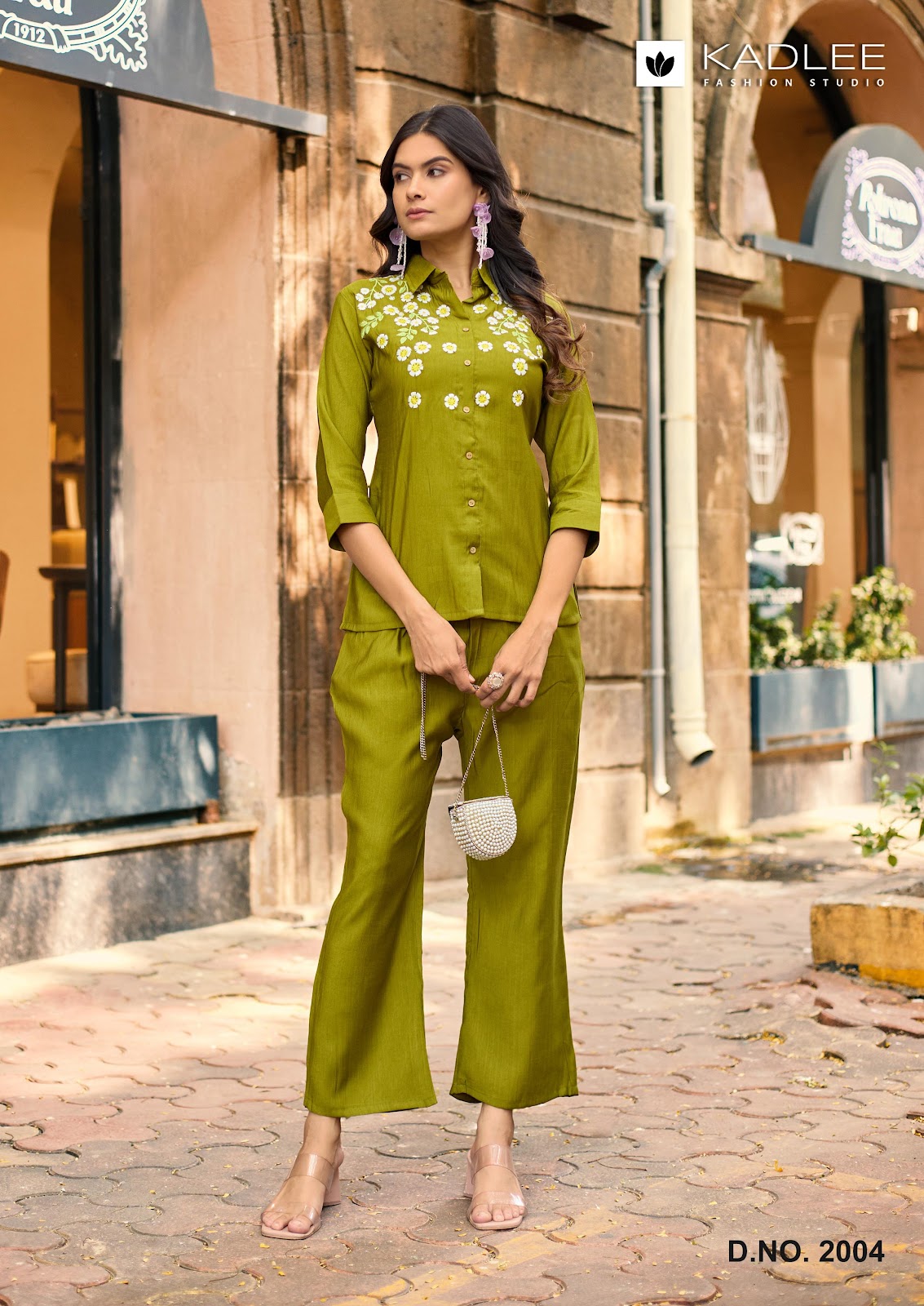 Martina Kadlee Viscose Weaving Co Ord Set Supplier Ahmedabad