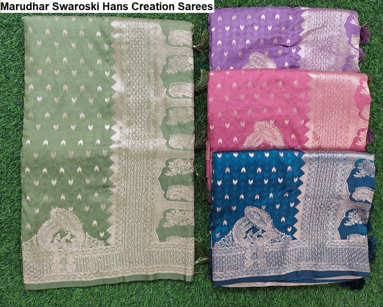 Marudhar Swaroski Hans Creation Sarees Supplier Ahmedabad
