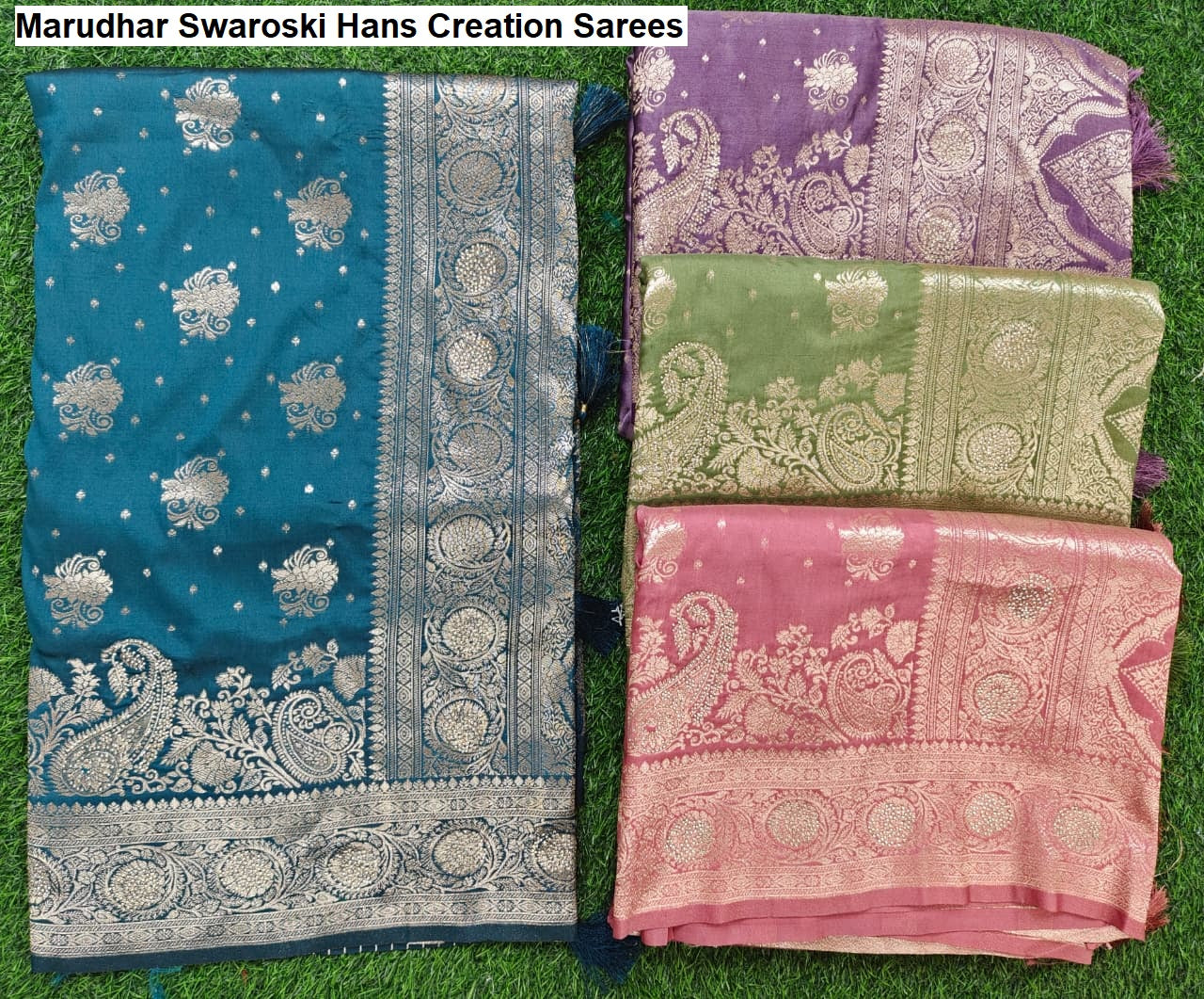 Marudhar Swaroski Hans Creation Sarees Supplier Ahmedabad