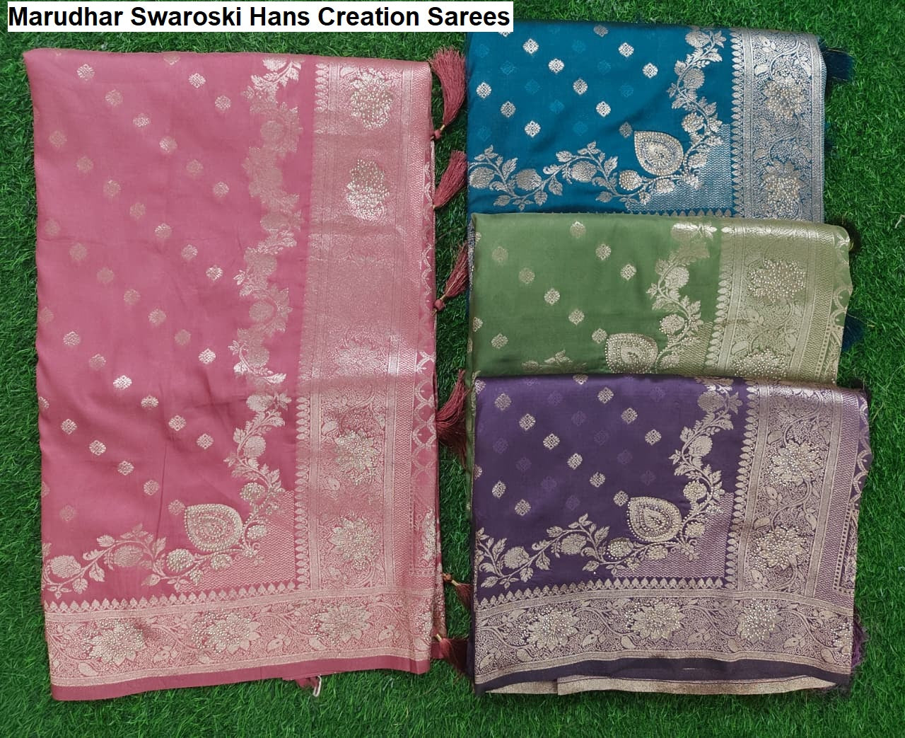 Marudhar Swaroski Hans Creation Sarees Supplier Ahmedabad