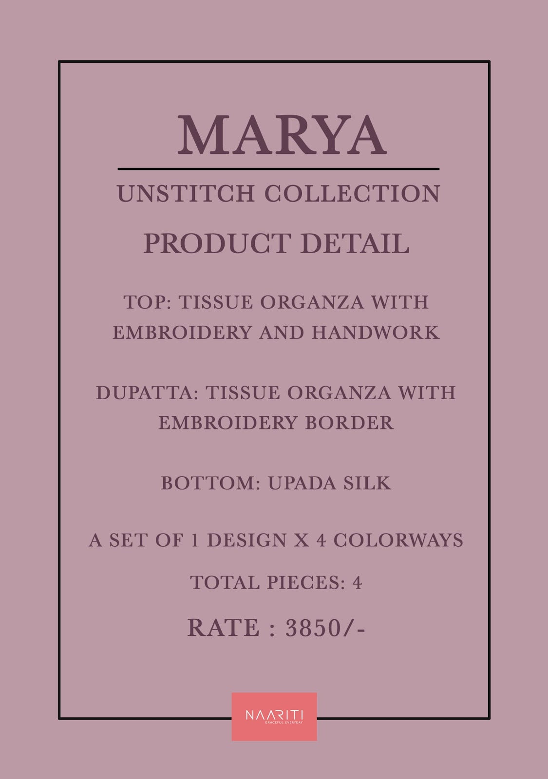 Marya Naariti Organza Pant Style Suits Manufacturer India