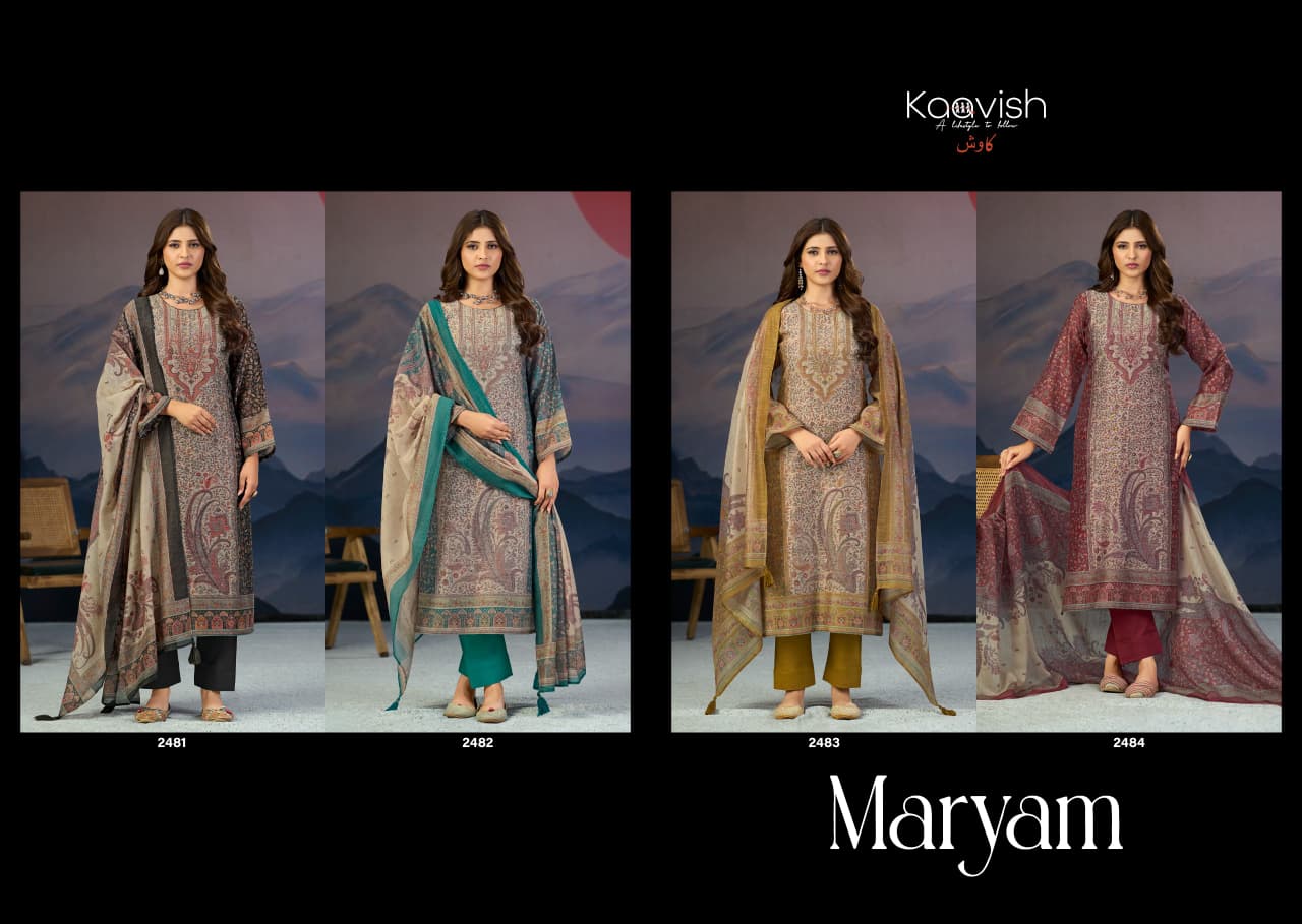 Maryam Kaavish Pure Linen Karachi Salwar Suits Manufacturer