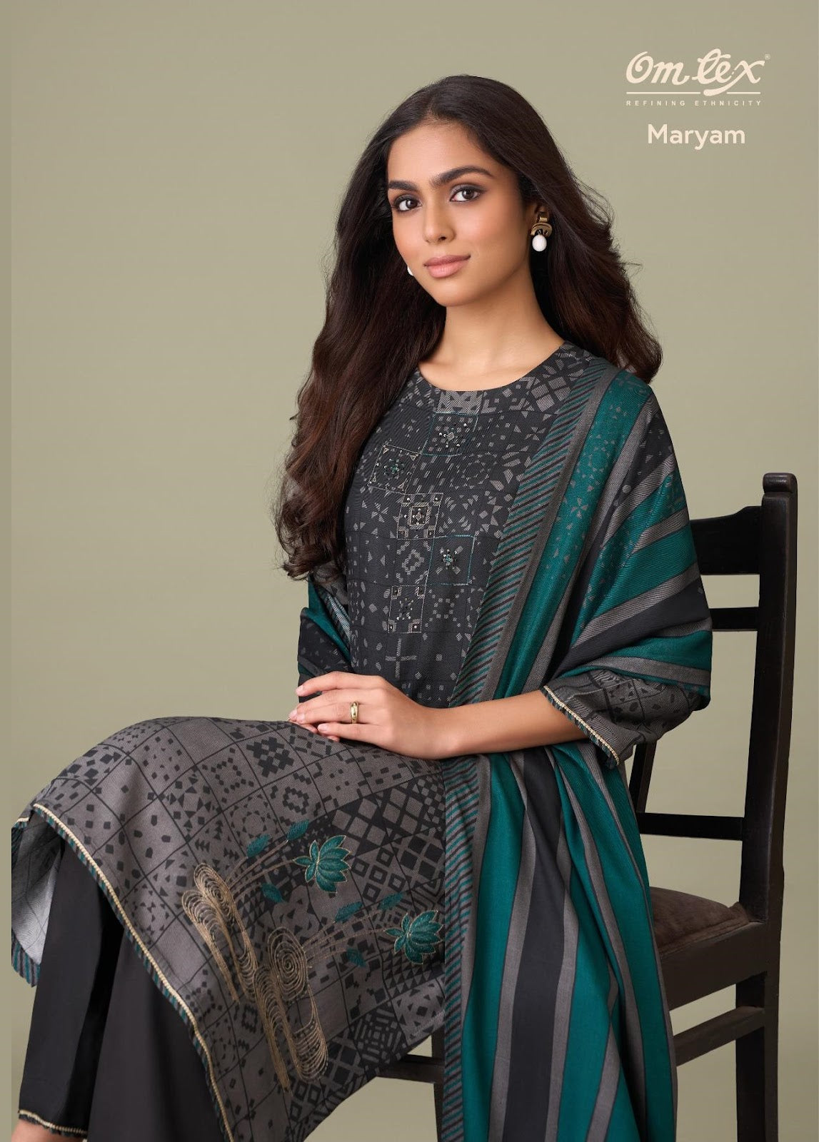 Maryam Omtex Pashmina Suits Exporter Gujarat