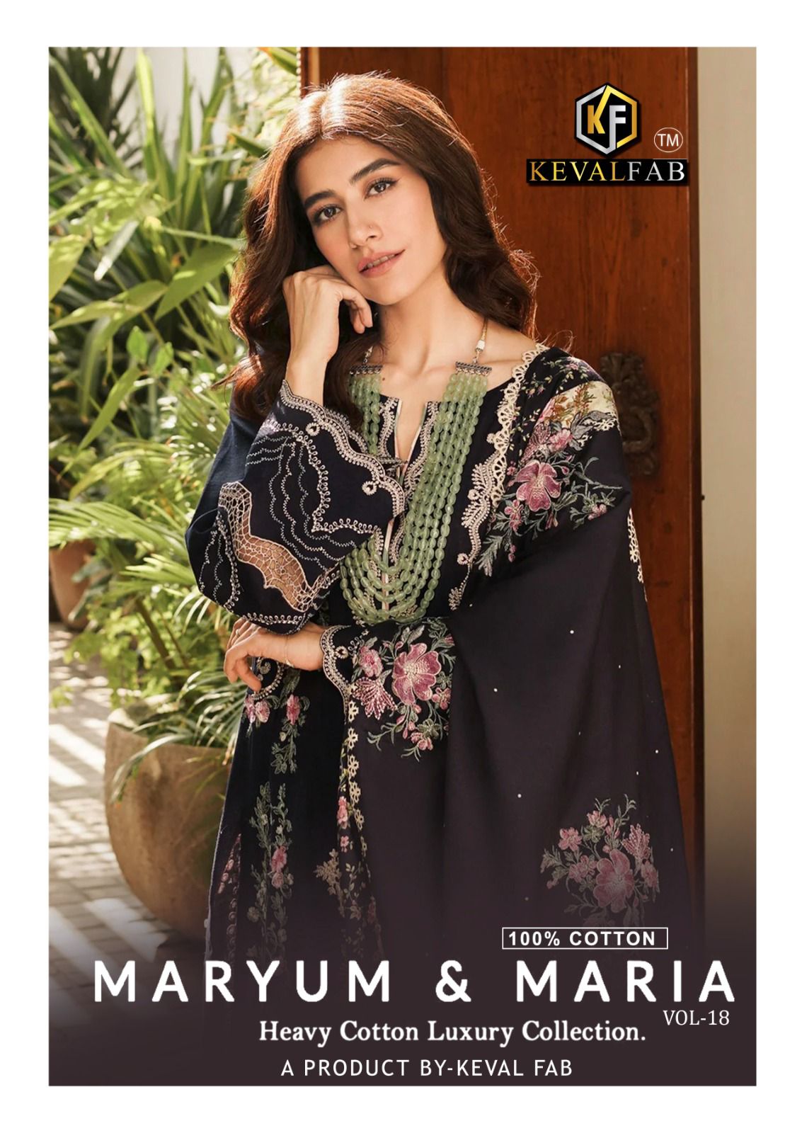 Maryum And Maria Vol 18 Heavy Cotton Luxury Collection Keval Fab Karachi Salwar Suits Manufacturer India