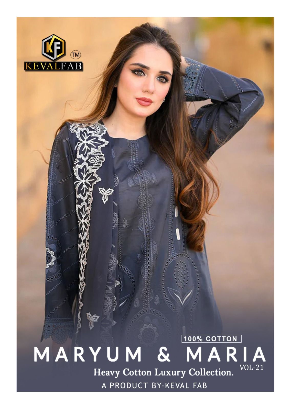 Maryum And Maria Vol 21 Keval Fab Mix Cotton Karachi Salwar Suits Supplier India