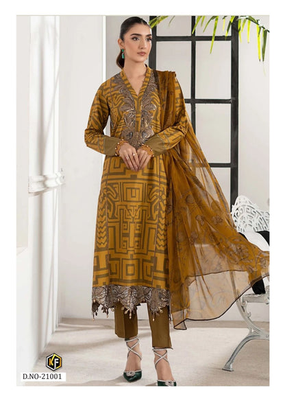 Maryum And Maria Vol 21 Keval Fab Mix Cotton Karachi Salwar Suits Supplier India