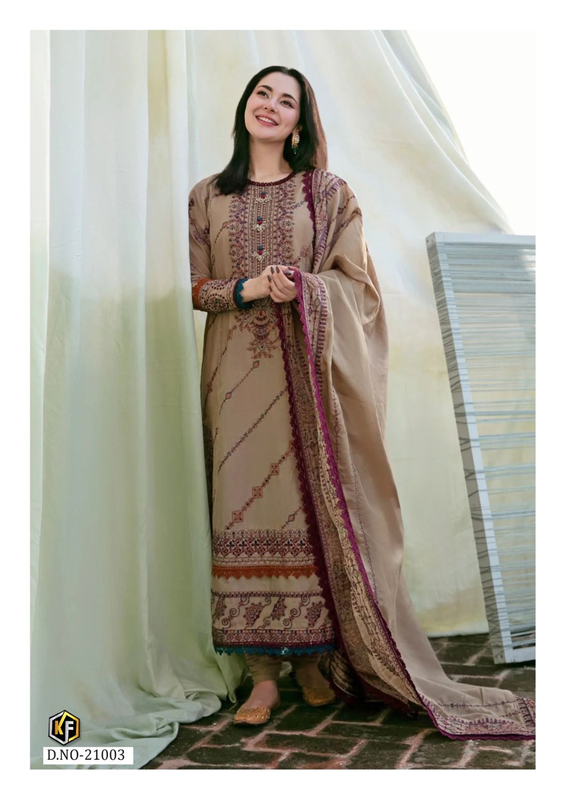 Maryum And Maria Vol 21 Keval Fab Mix Cotton Karachi Salwar Suits Supplier India