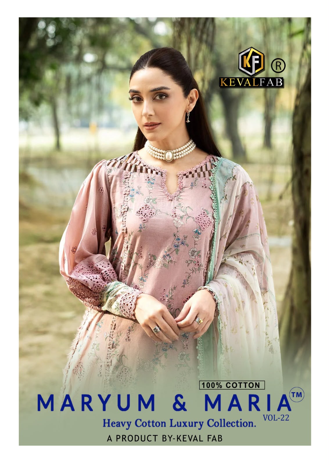 Maryum And Maria Vol 22 Keval Fab Cotton Karachi Salwar Suits Supplier