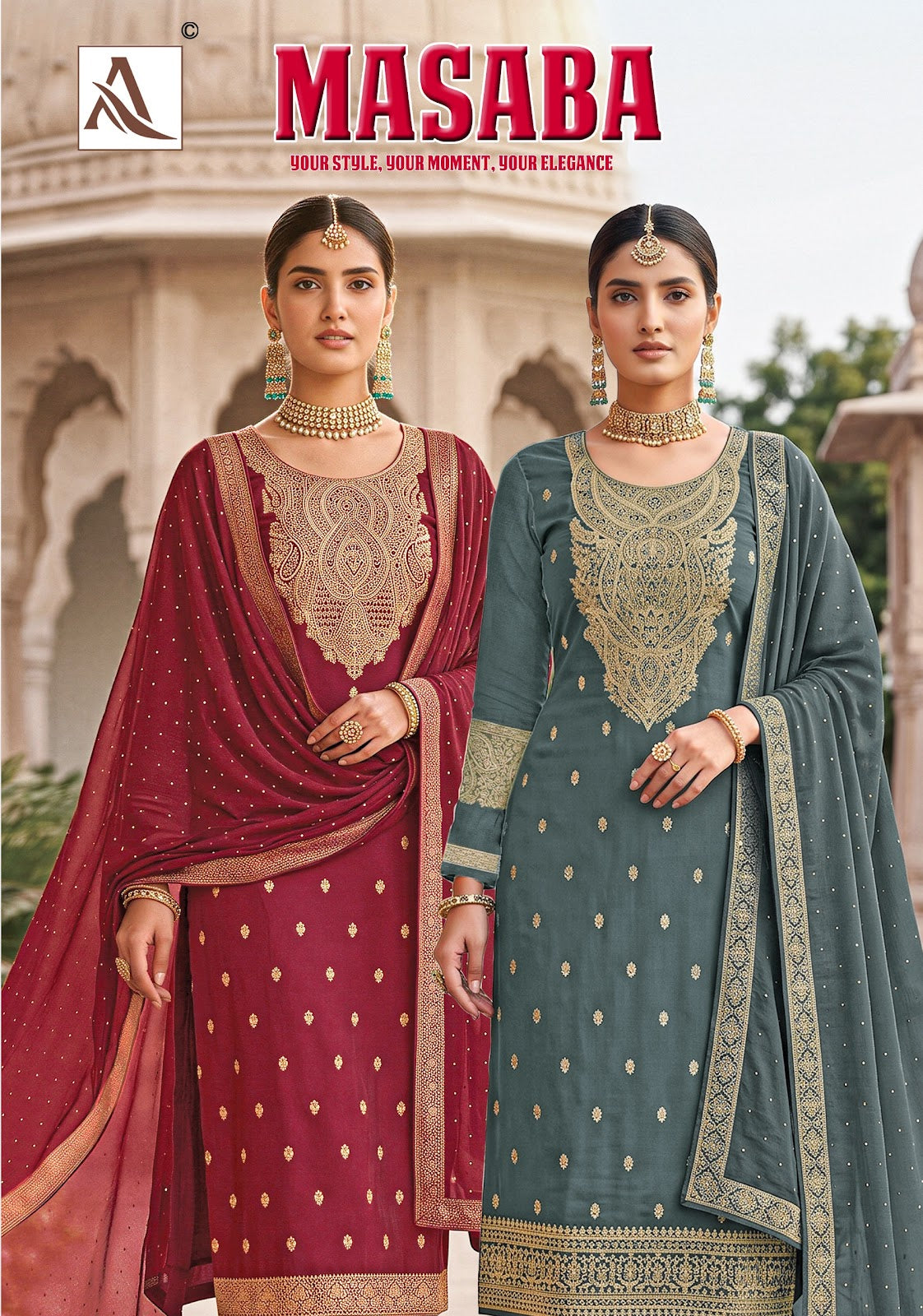 Masaba Alok Dola Jacquard Karachi Salwar Suits Wholesaler