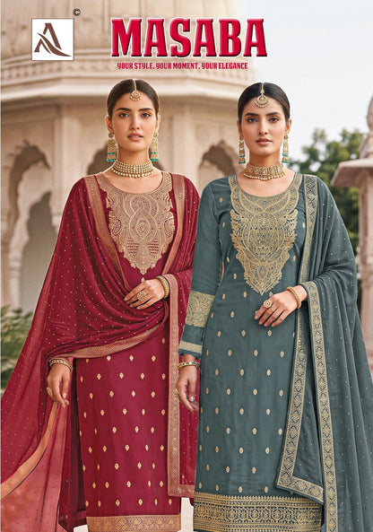 Masaba Alok Dola Jacquard Karachi Salwar Suits Wholesaler